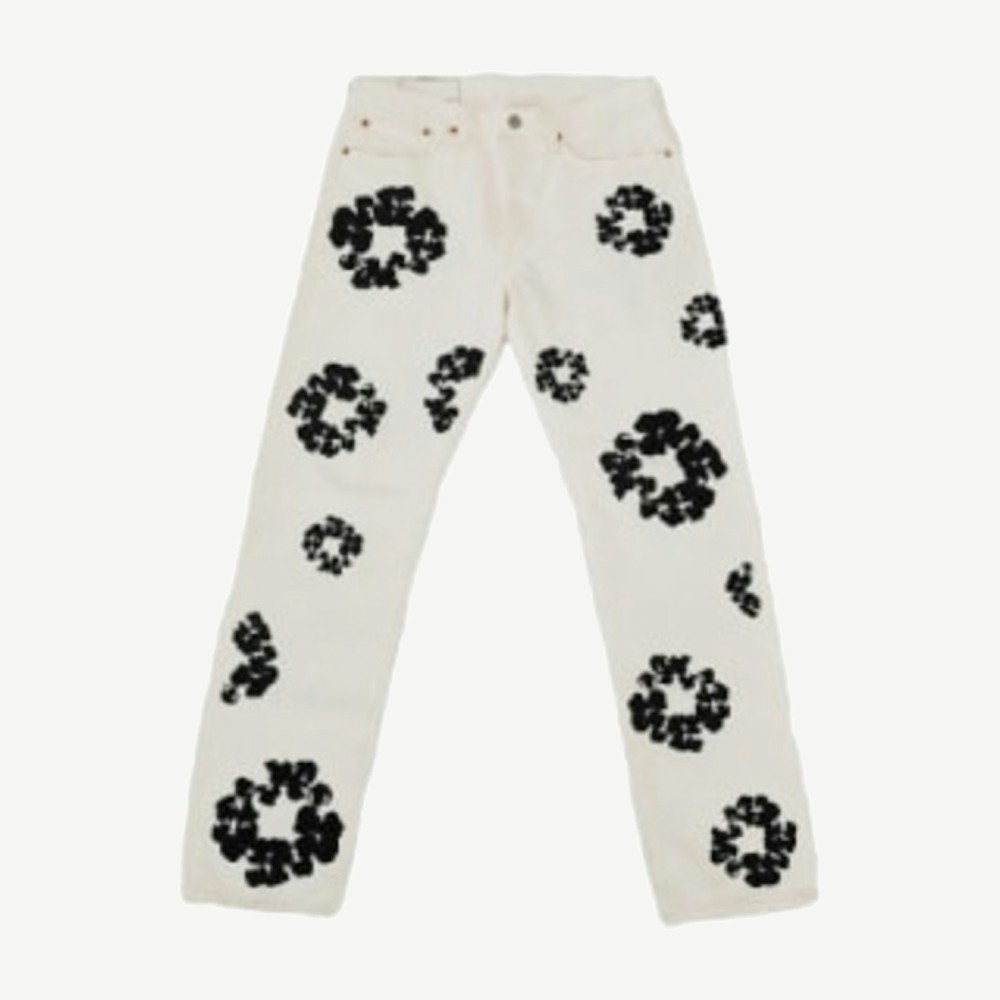 X Levis Cotton Wreath Jean White