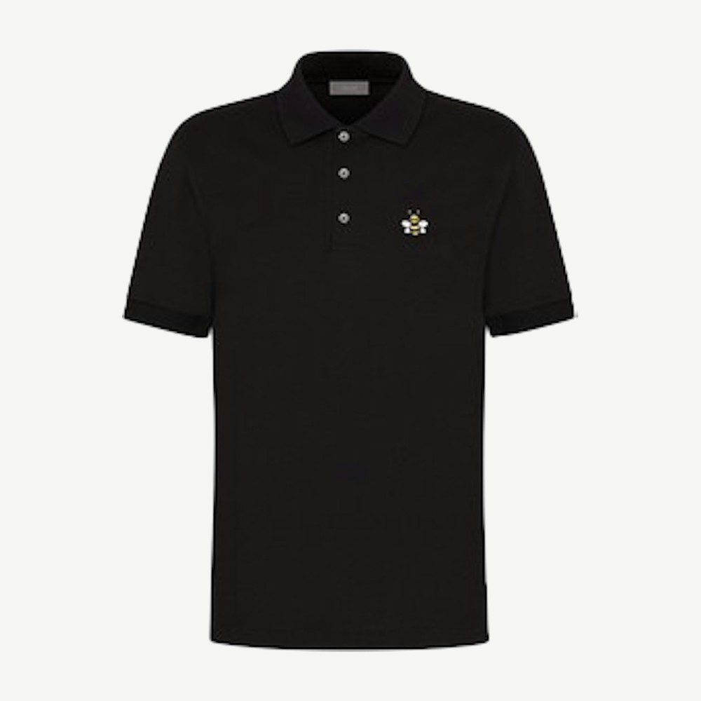 Kaws X Dior Bee Polo Shirt Black