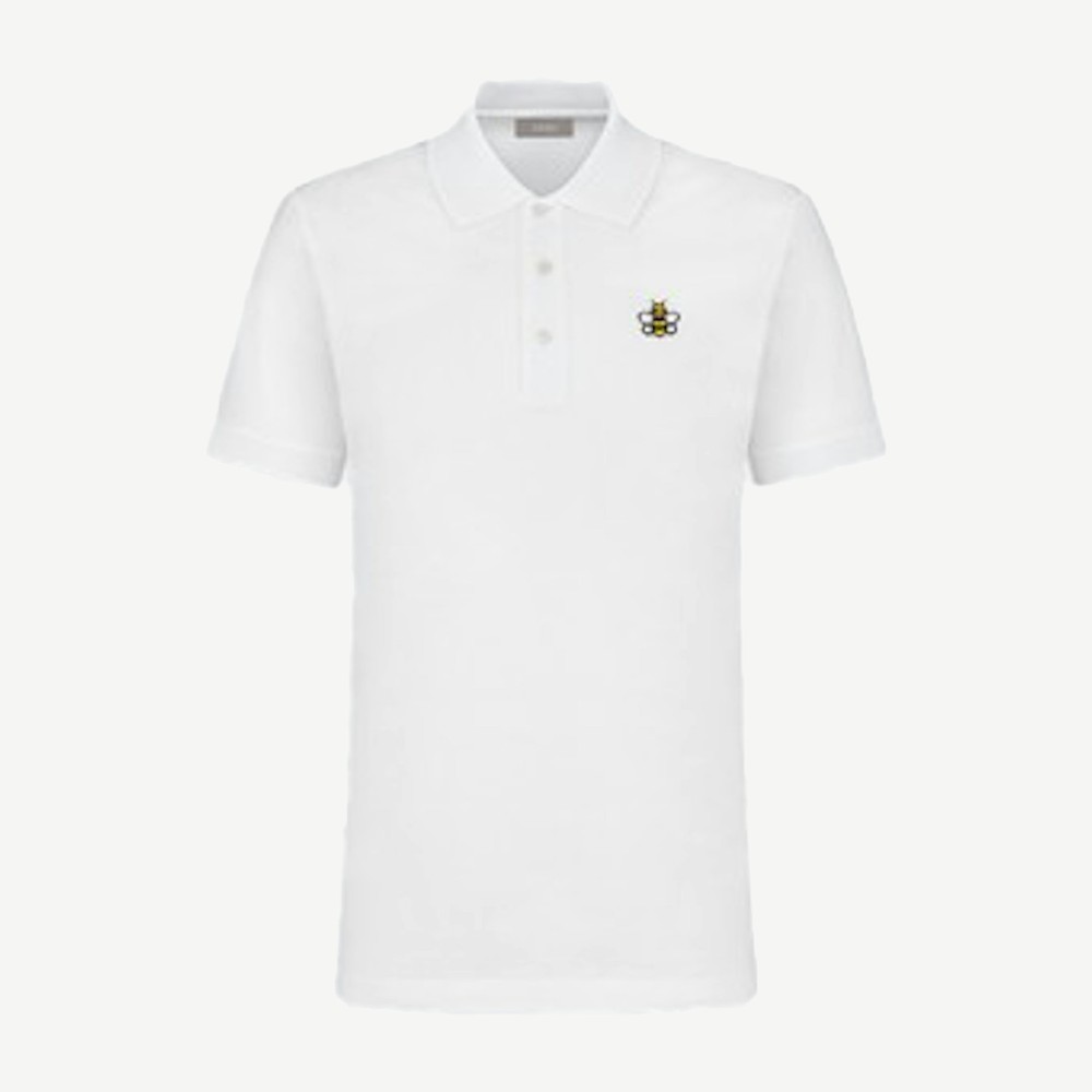Kaws X Dior Bee Polo Shirt White