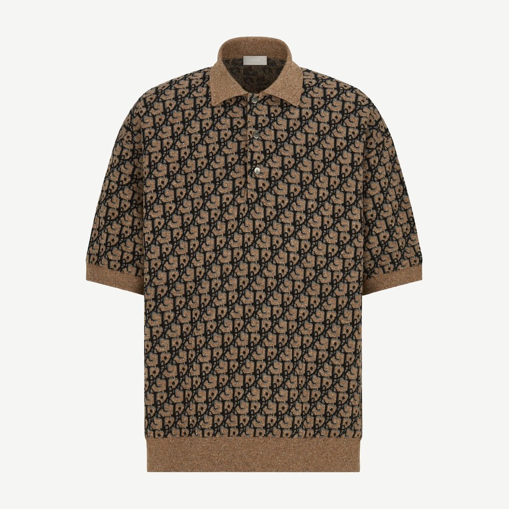 X Cactus Jack Oversized Polo Shirt Beige Black