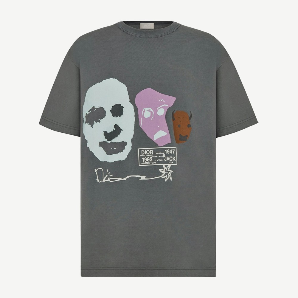 X Cactus Jack Oversized T Shirt Gray Multicolor