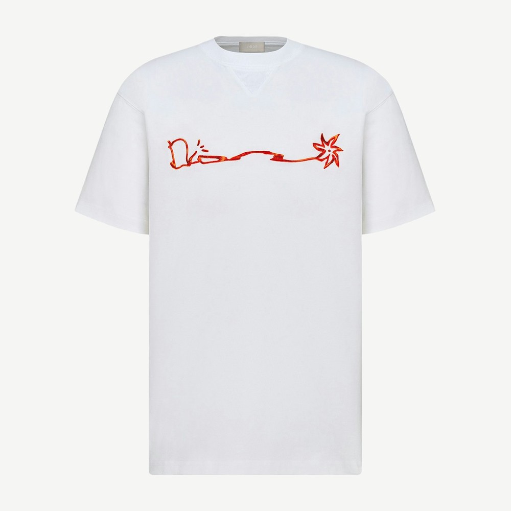 X Cactus Jack Oversized T Shirt White Red