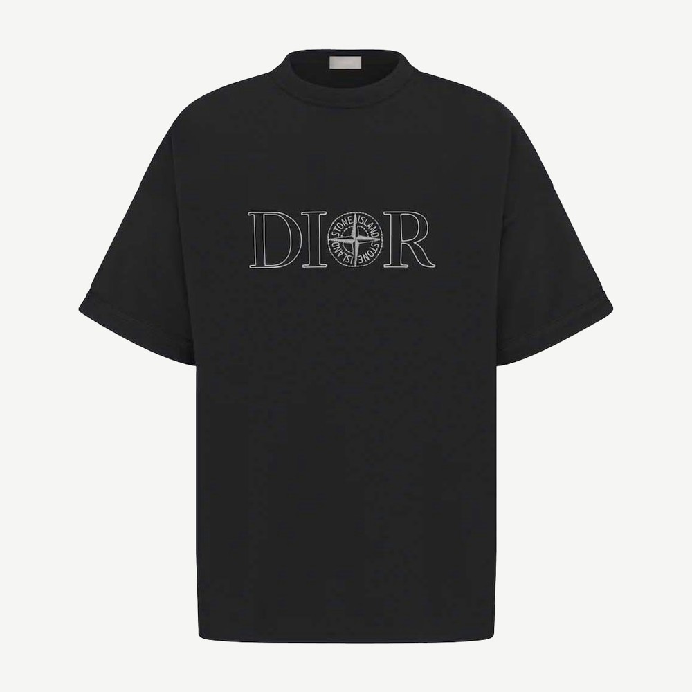 X Stone Island Oversized Fit T Shirt Black