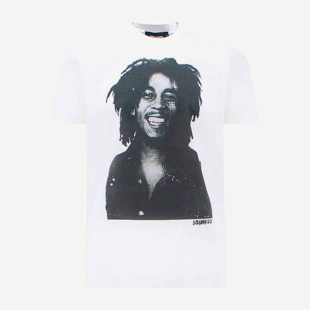 Cool Fit Bob Marley Quote Design T Shirt White
