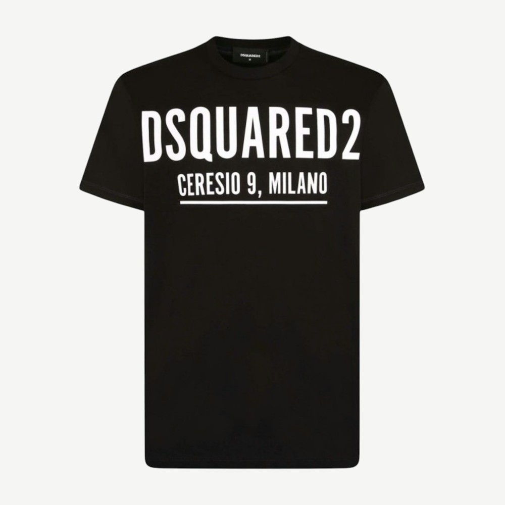 Cool Fit Large Ceresio 9 Print Logo T Shirt Black