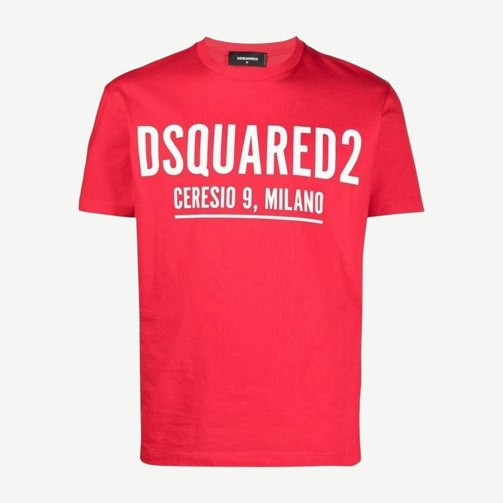 Cool Fit Large Ceresio 9 Print Logo T Shirt Red