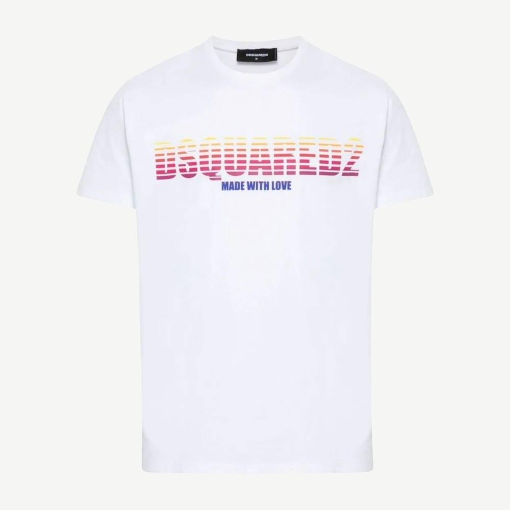 Cool Fit Made With Love Logo T Shirt White