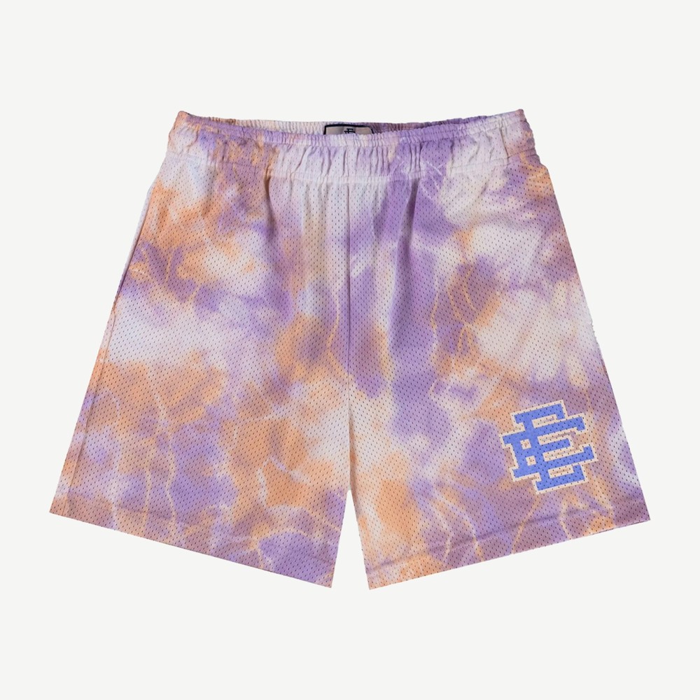 EE Basic Short Lavender Tie Dye Blue