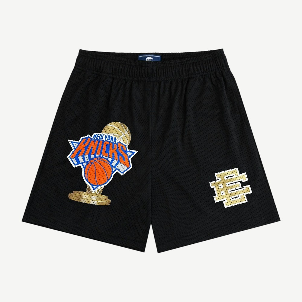 X New York Knicks Champ Shorts Black Gold