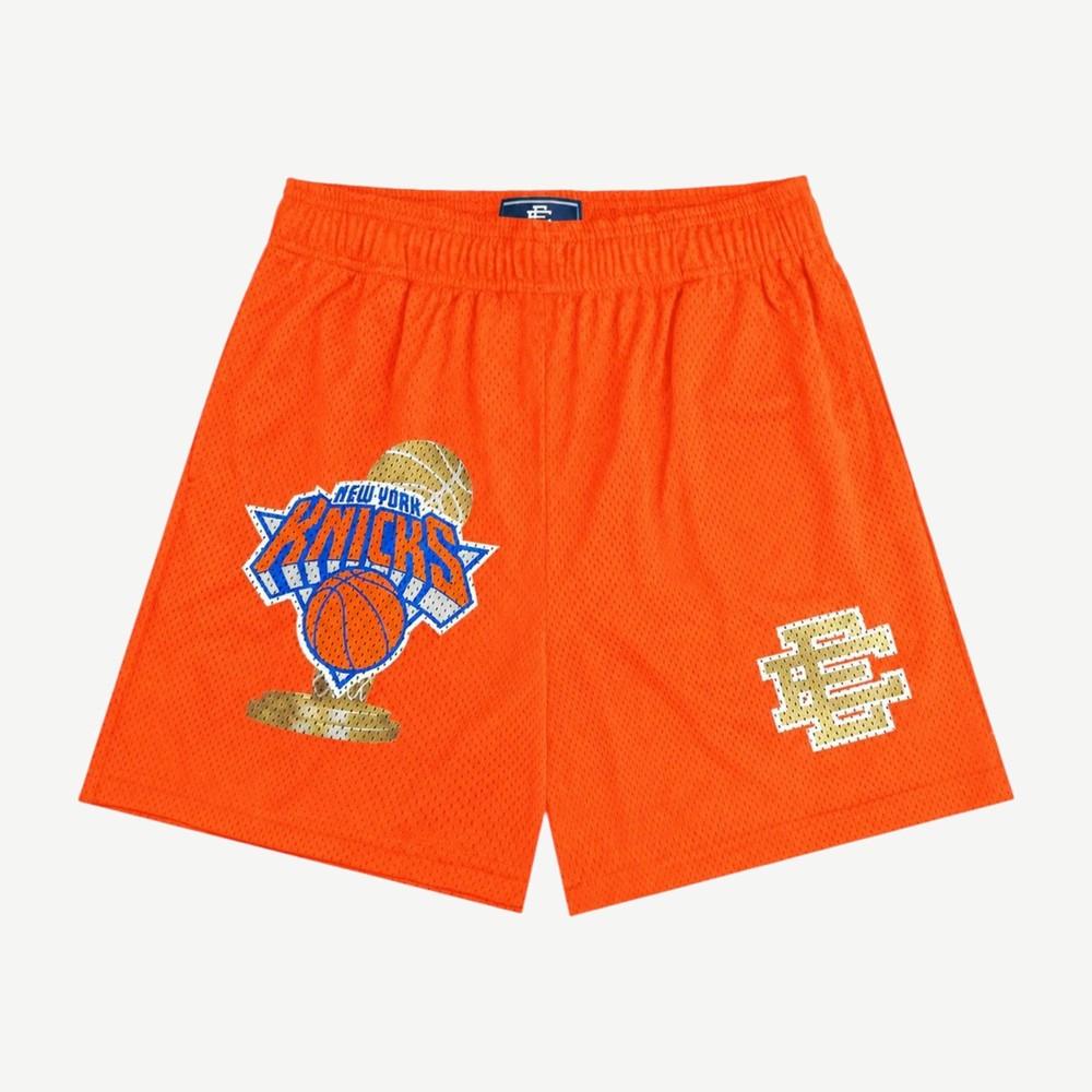 X New York Knicks Champ Shorts Orange Gold