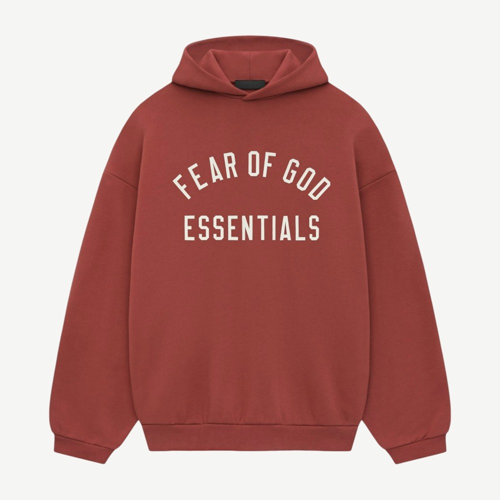 Essentials Fleece Hoodie Crimson