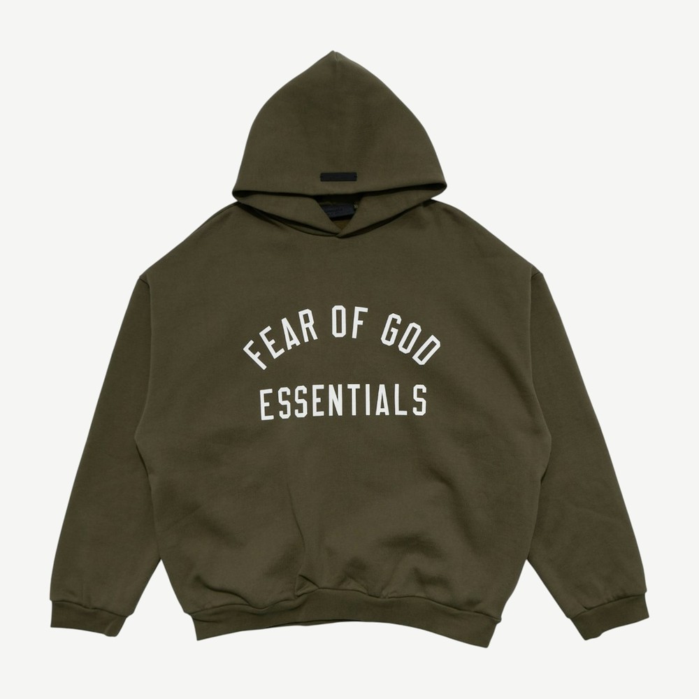 Essentials Fleece Hoodie Military