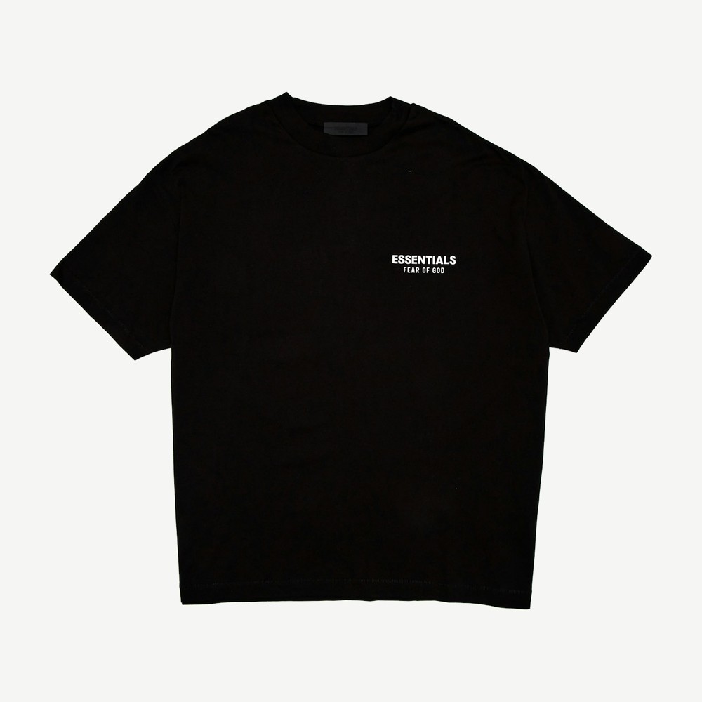 Essentials Jersey Crewneck T Shirt Black