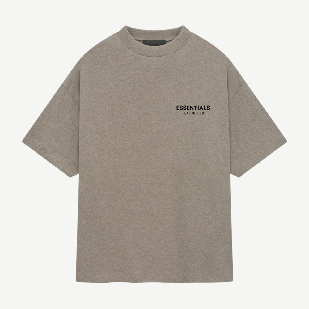 Essentials Jersey Crewneck T Shirt Heather Gray