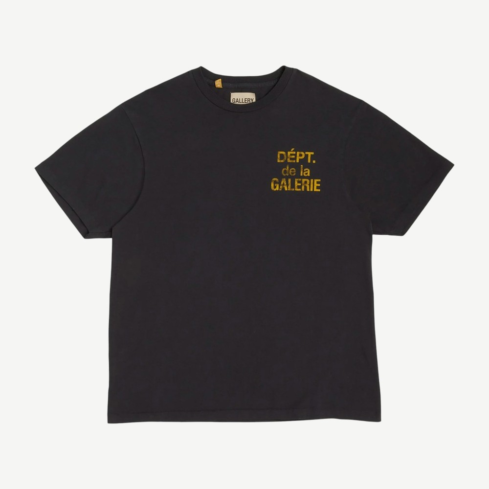 French Tee Washed Black