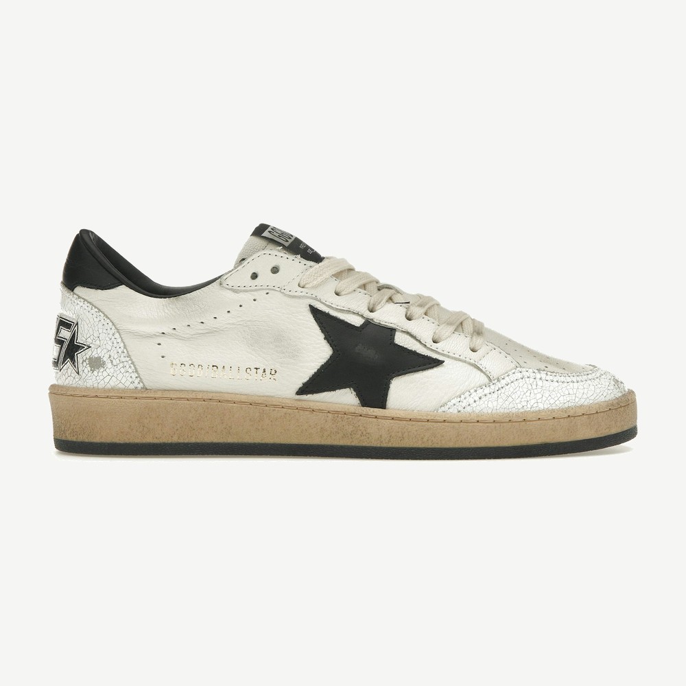 Ball Star Low White Nappa Black Star