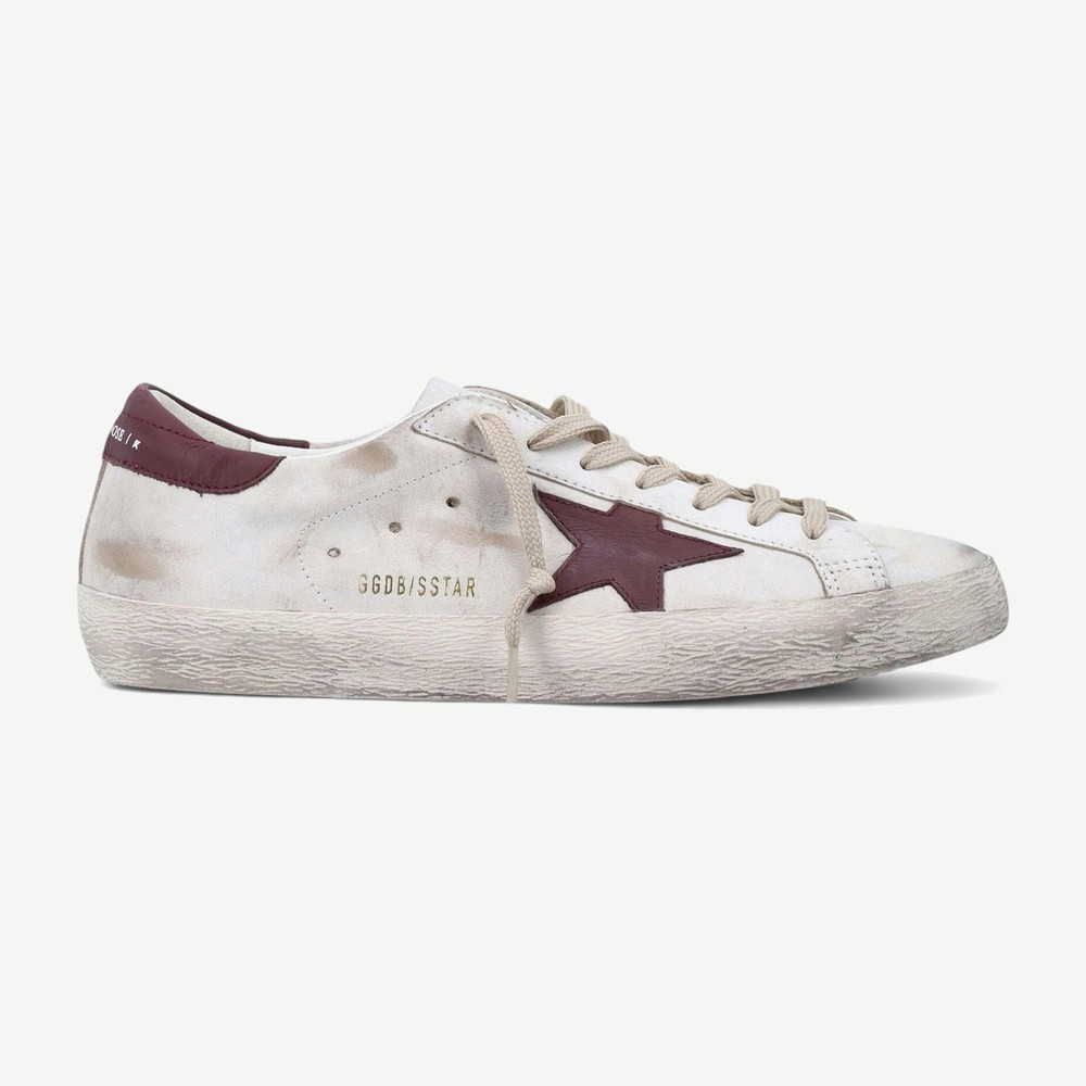Super Star White Burgundy