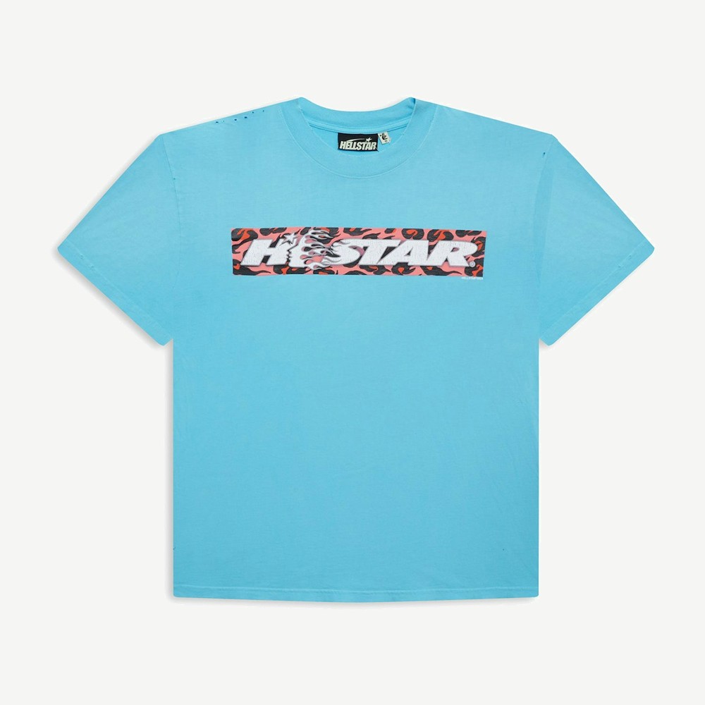 Box Logo T Shirt Blue