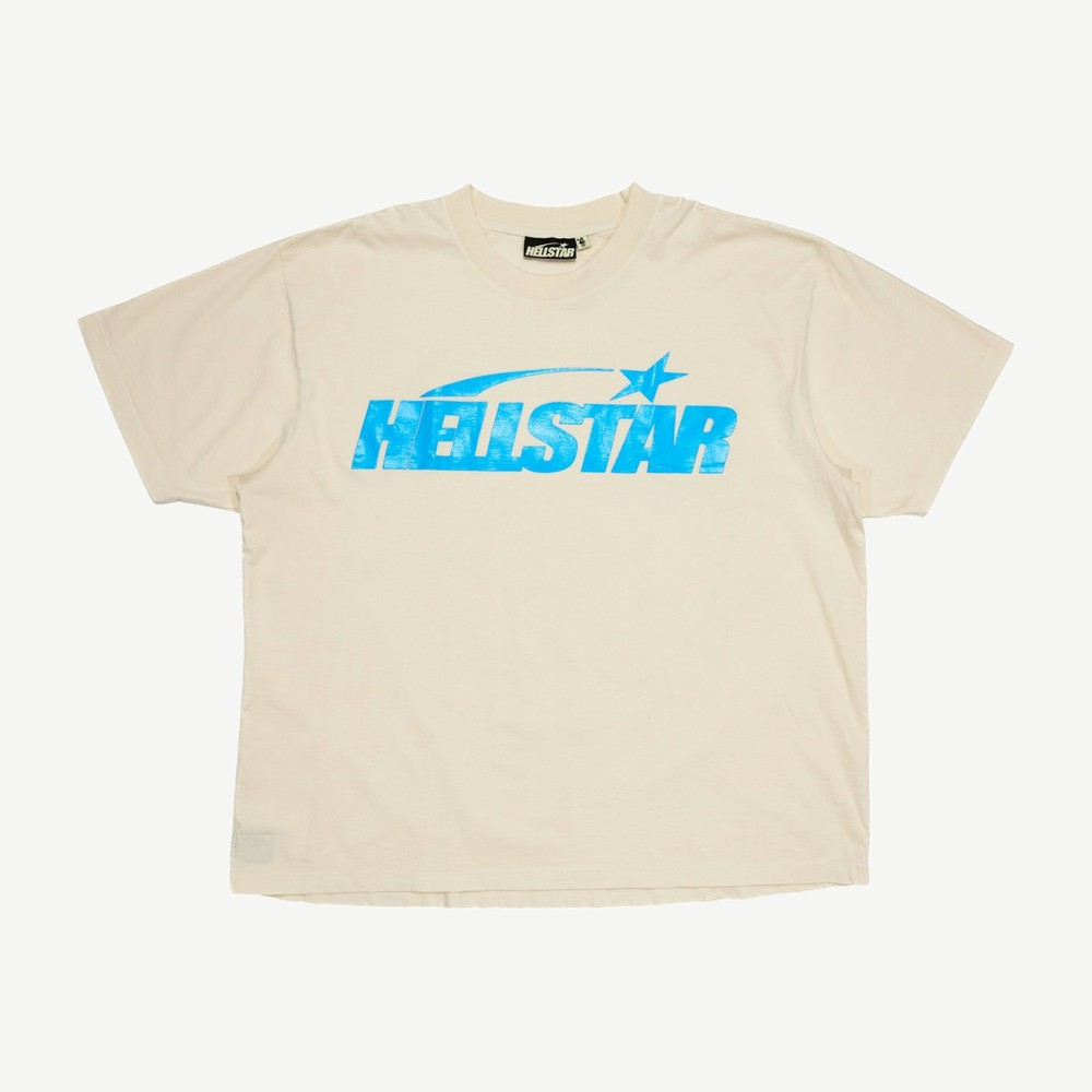 Classic T Shirt Gel Print White Blue