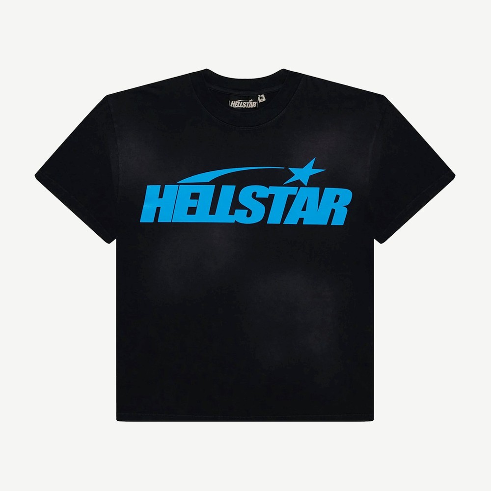 Classic T Shirt Regular Print Black Blue