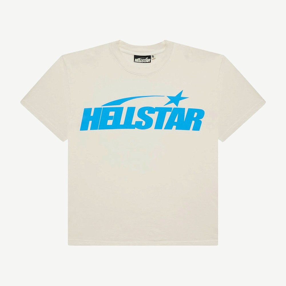 Classic T Shirt Regular Print White Blue
