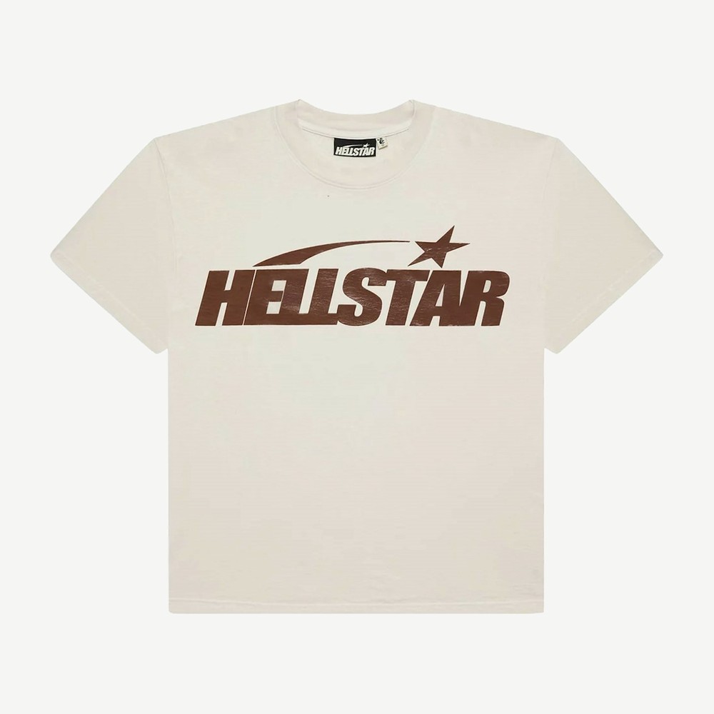 Classic T Shirt Regular Print White Brown