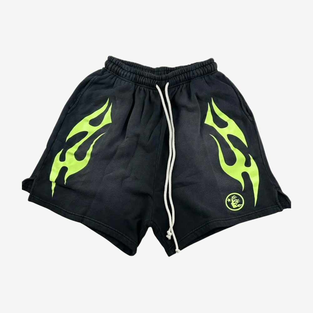 Flame Short Black Green