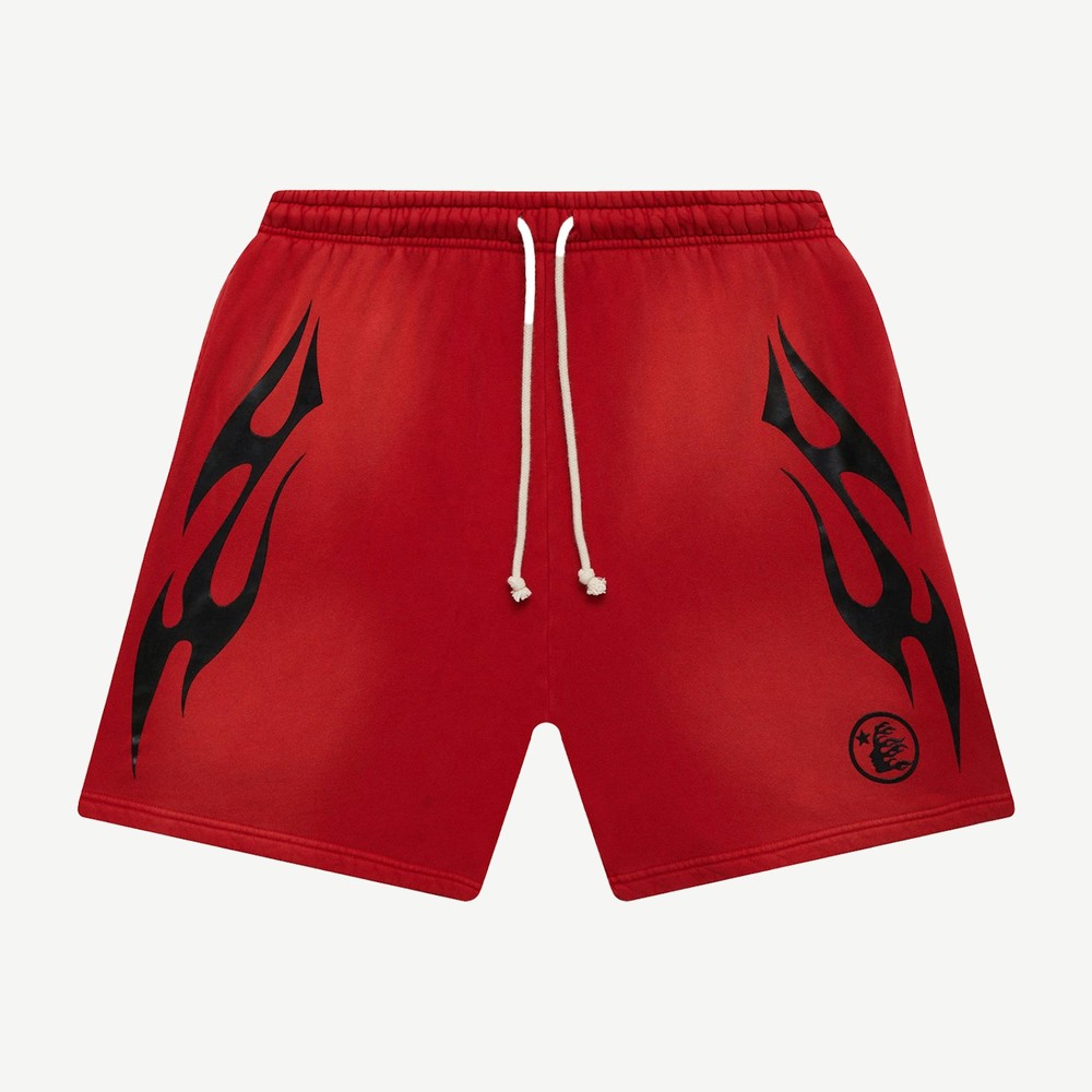 Flame Shorts Red