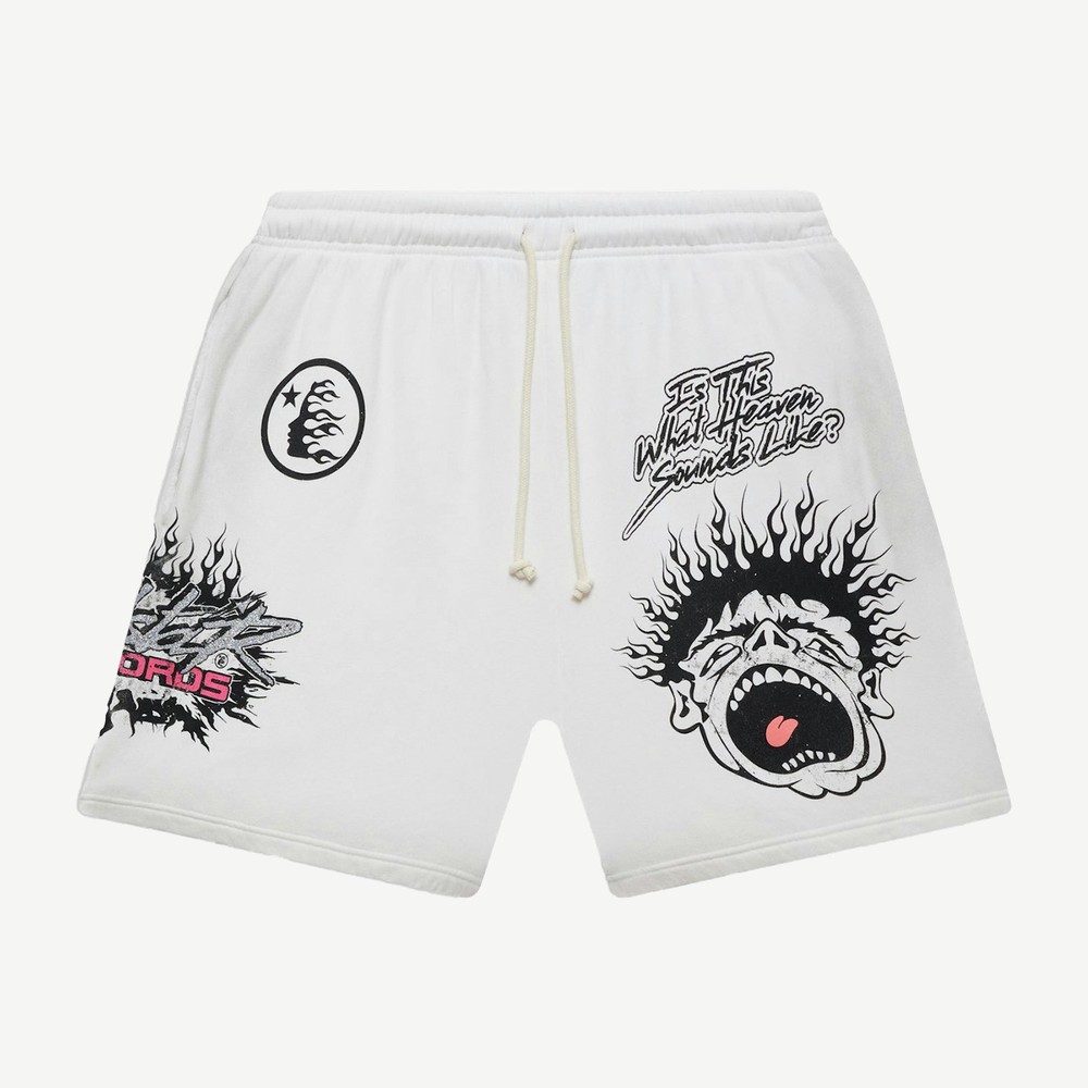 Records Shorts White