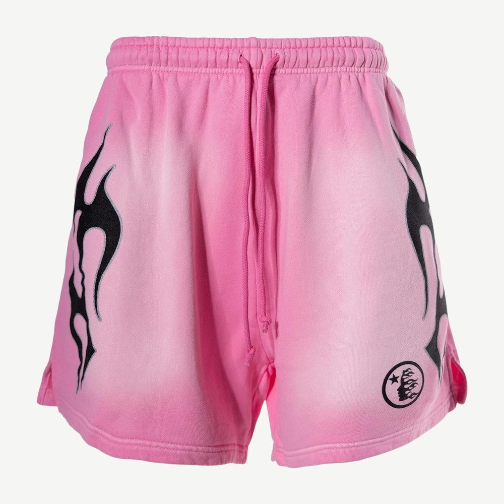 Sports Flame Shorts Pink