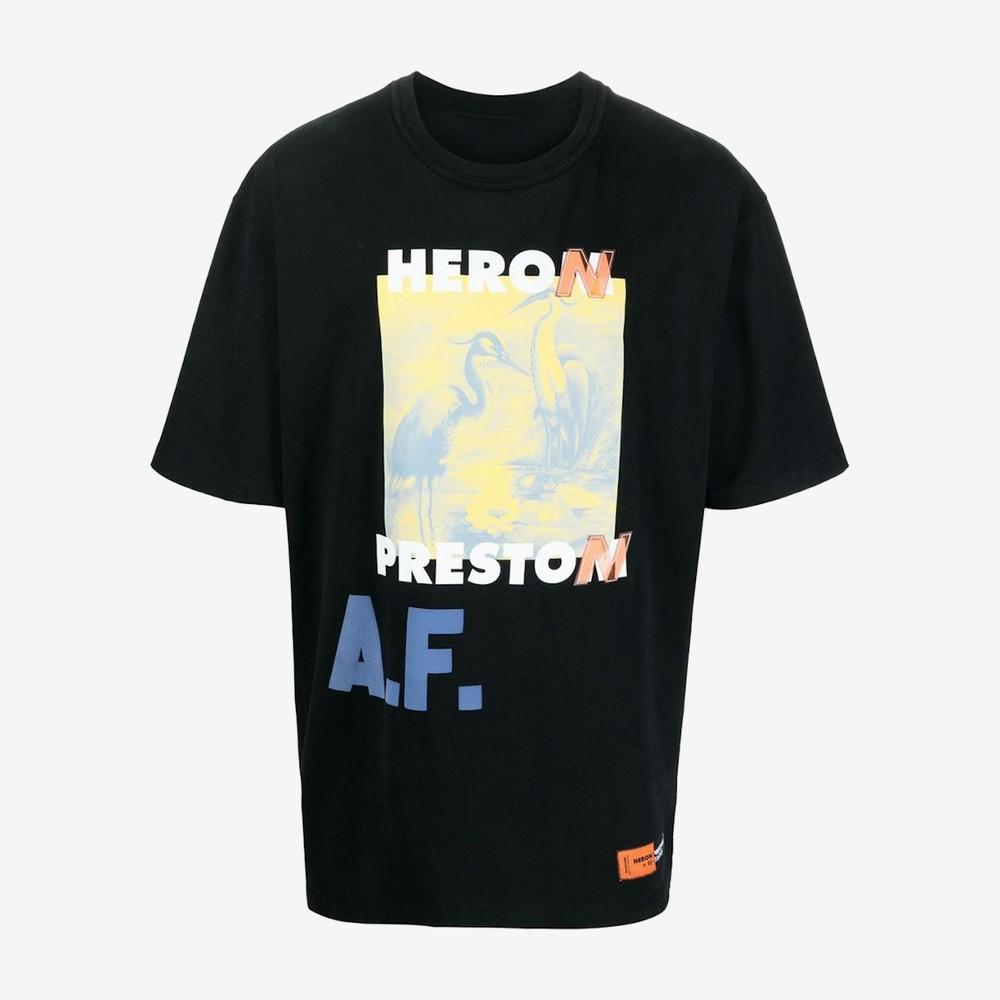 Af Authorised Oversized T Shirt Black Lemon Yellow