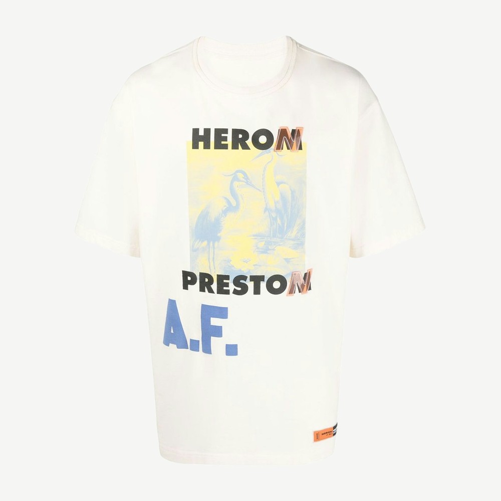 Af Authorised Oversized T Shirt White Lemon Yellow