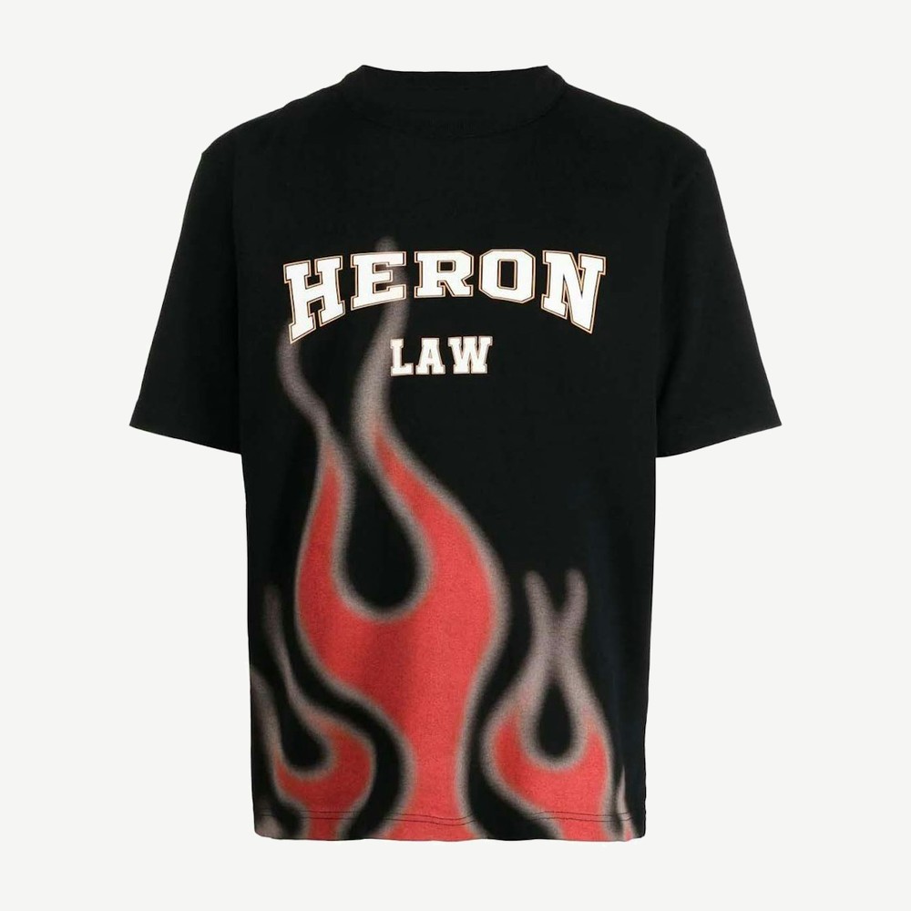 Law Flames Tee Black