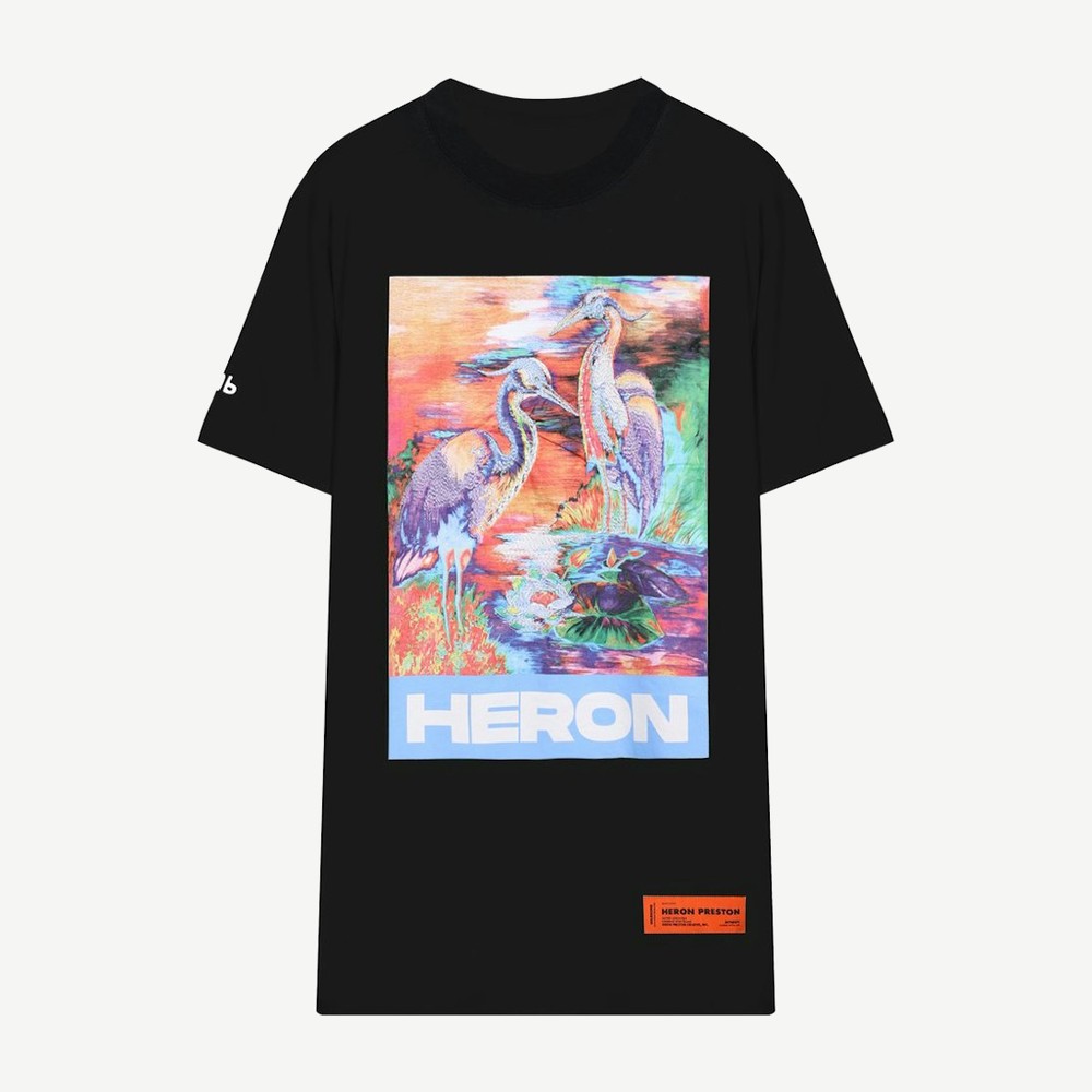 Print Oversized T Shirt Black