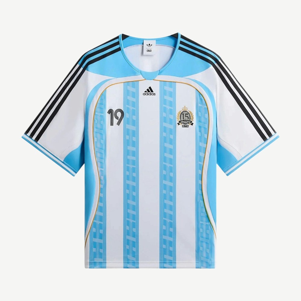 Kith X Adidas Messi Football Jersey Blue White