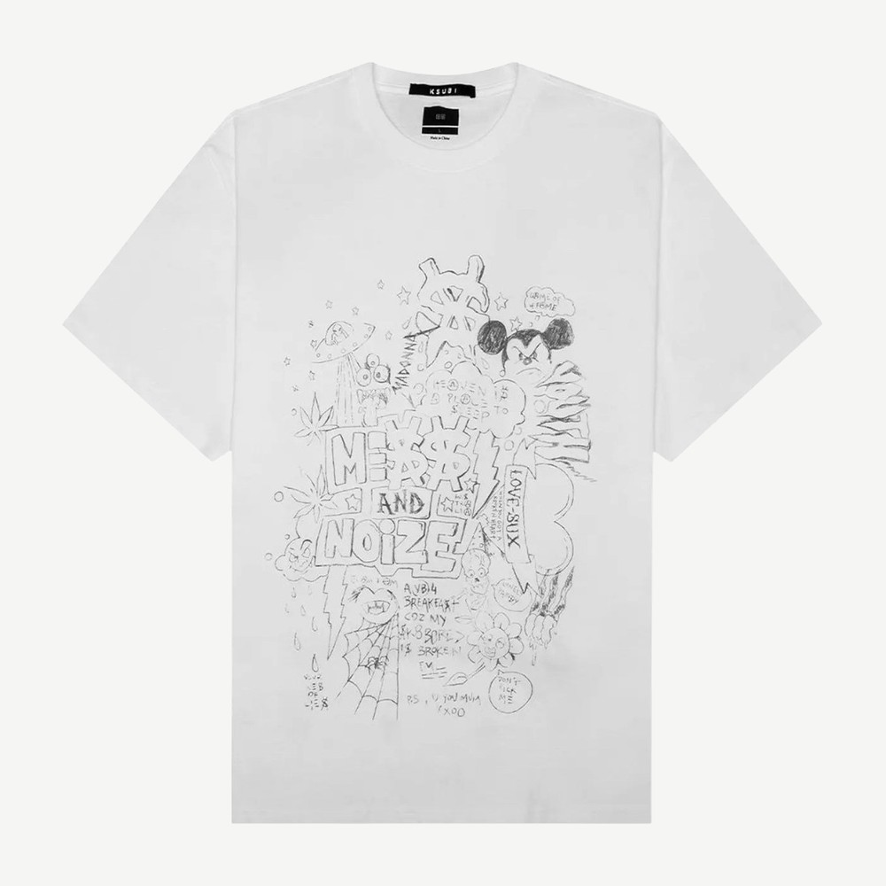 Noize Biggie Vintage S Tee White