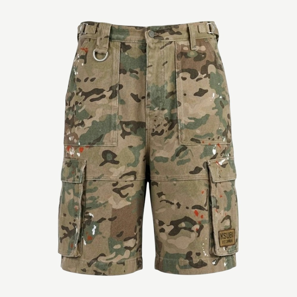 Trooper Cargo Shorts Woodland Green