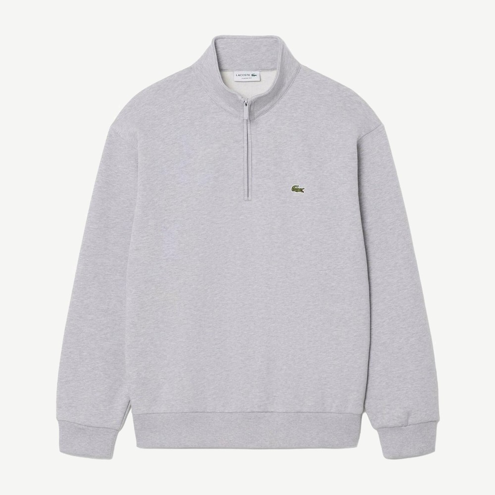 Half Zip Sweatshirt Light Grey
