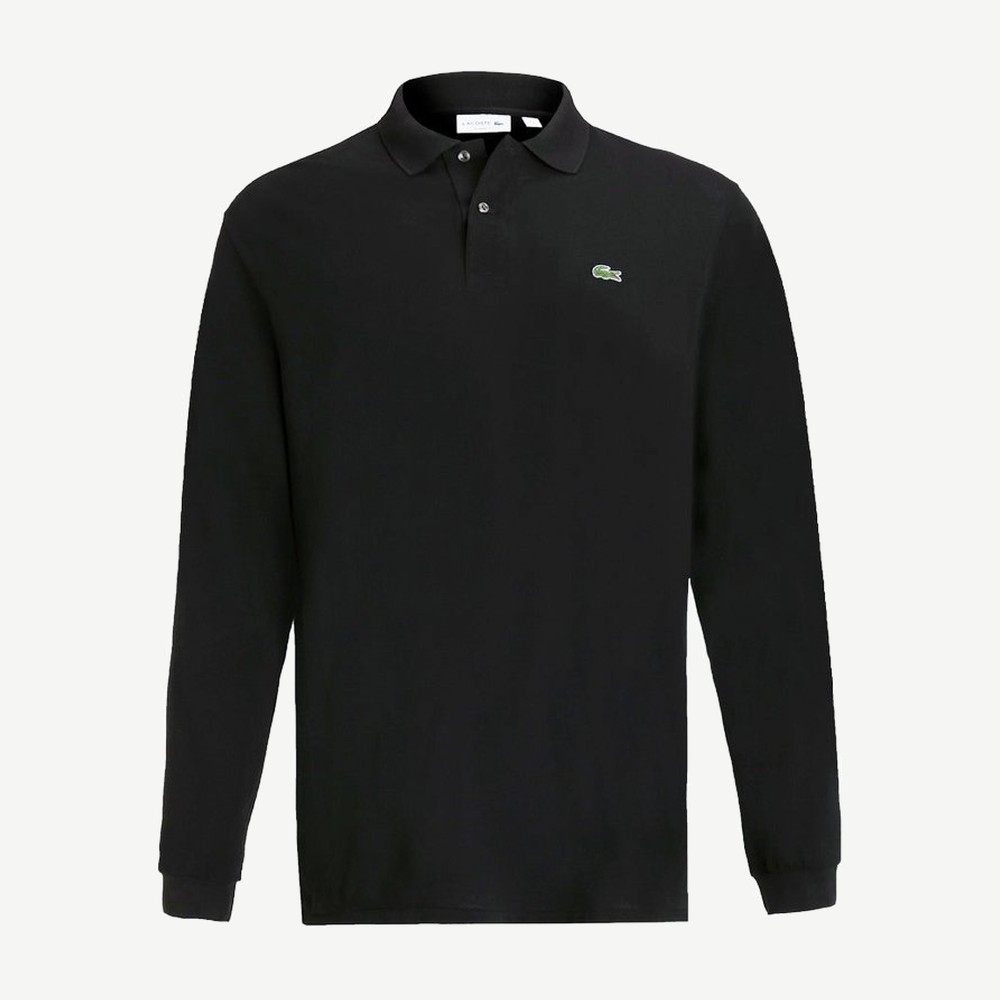 Long Sleeve Polo Black