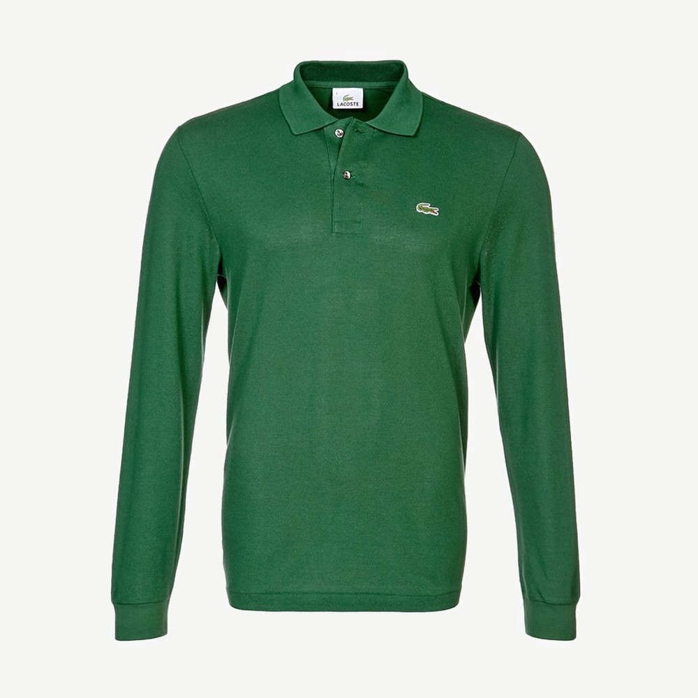 Long Sleeve Polo Green