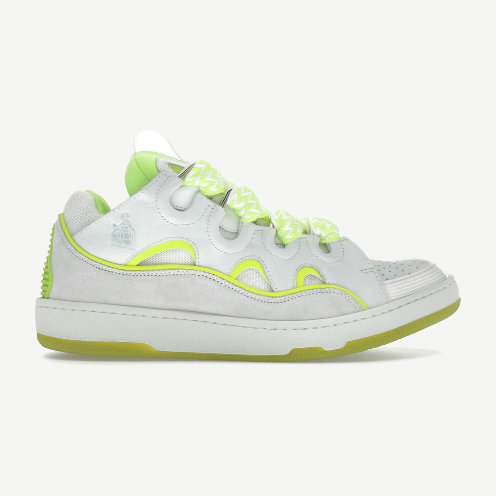 Curb Sneaker White Fluo Yellow