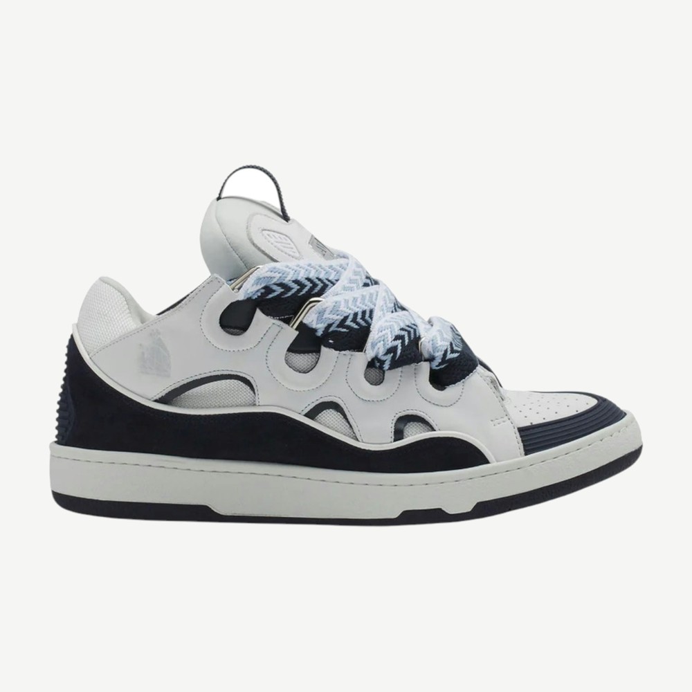 Curb White Navy Blue
