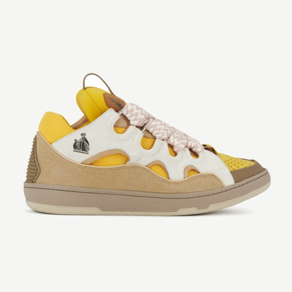 Leather Curb Beige Yellow