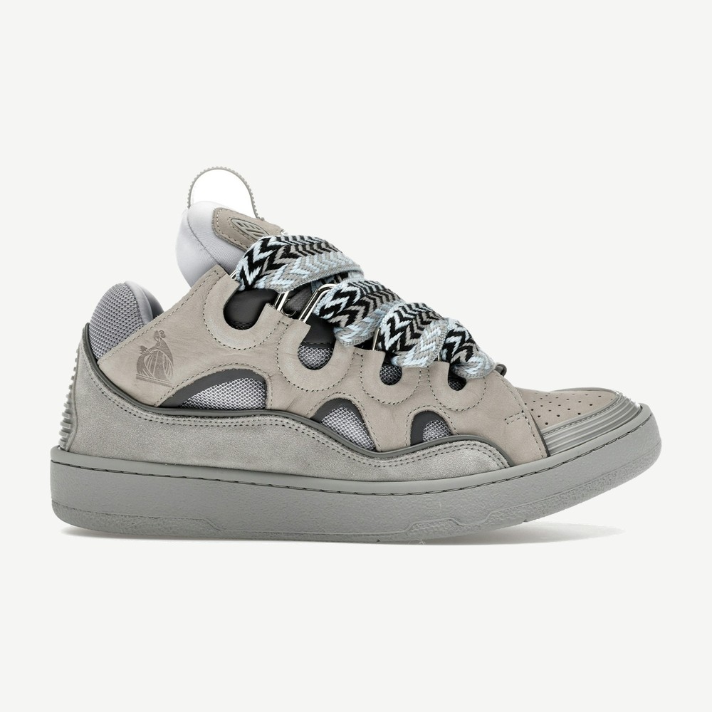 Leather Curb Light Grey Blue