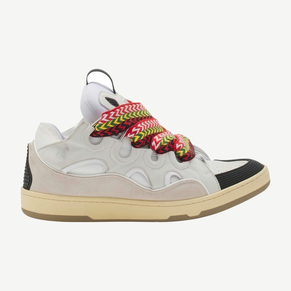 Leather Curb White