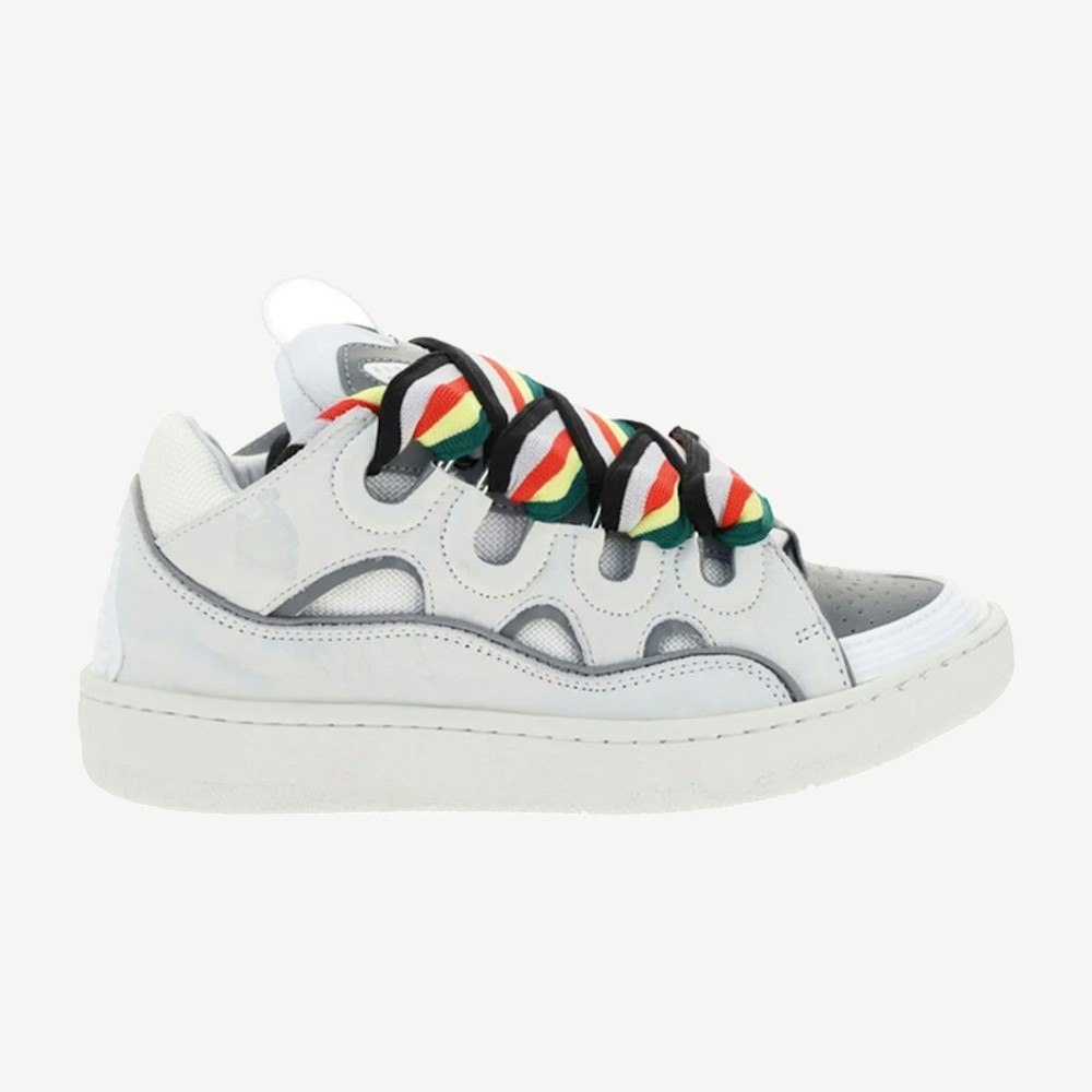 Leather Curb White Multi W