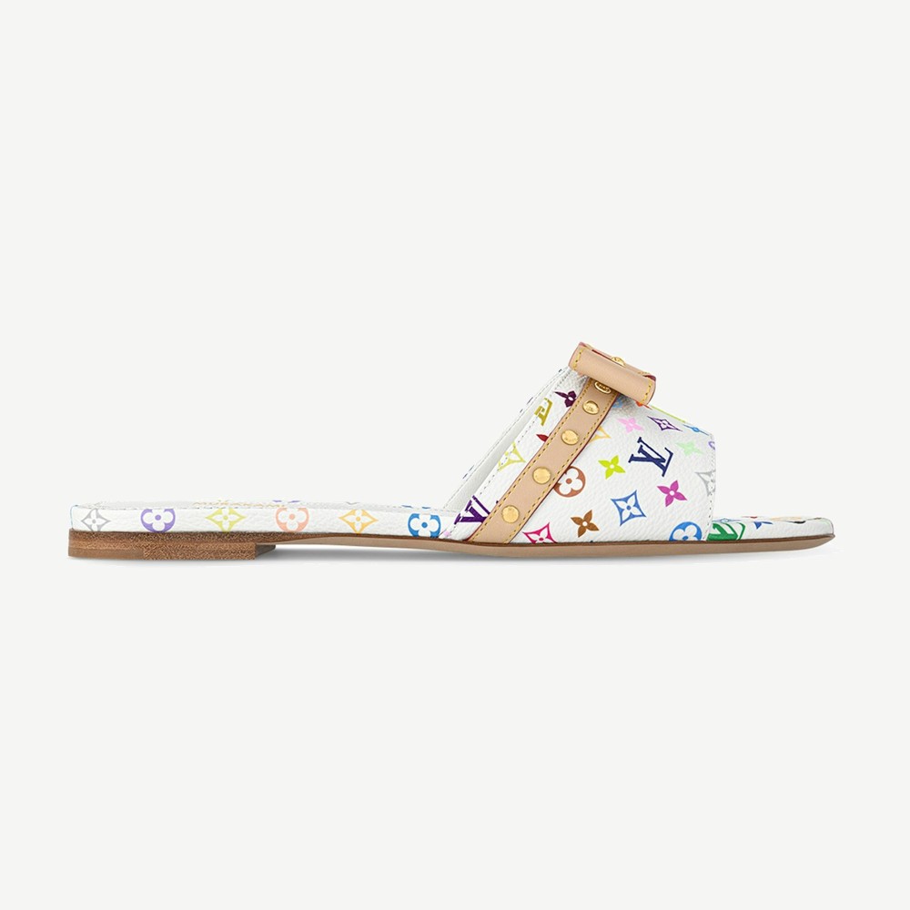 6am Flat Mule Takashi Murakami White W