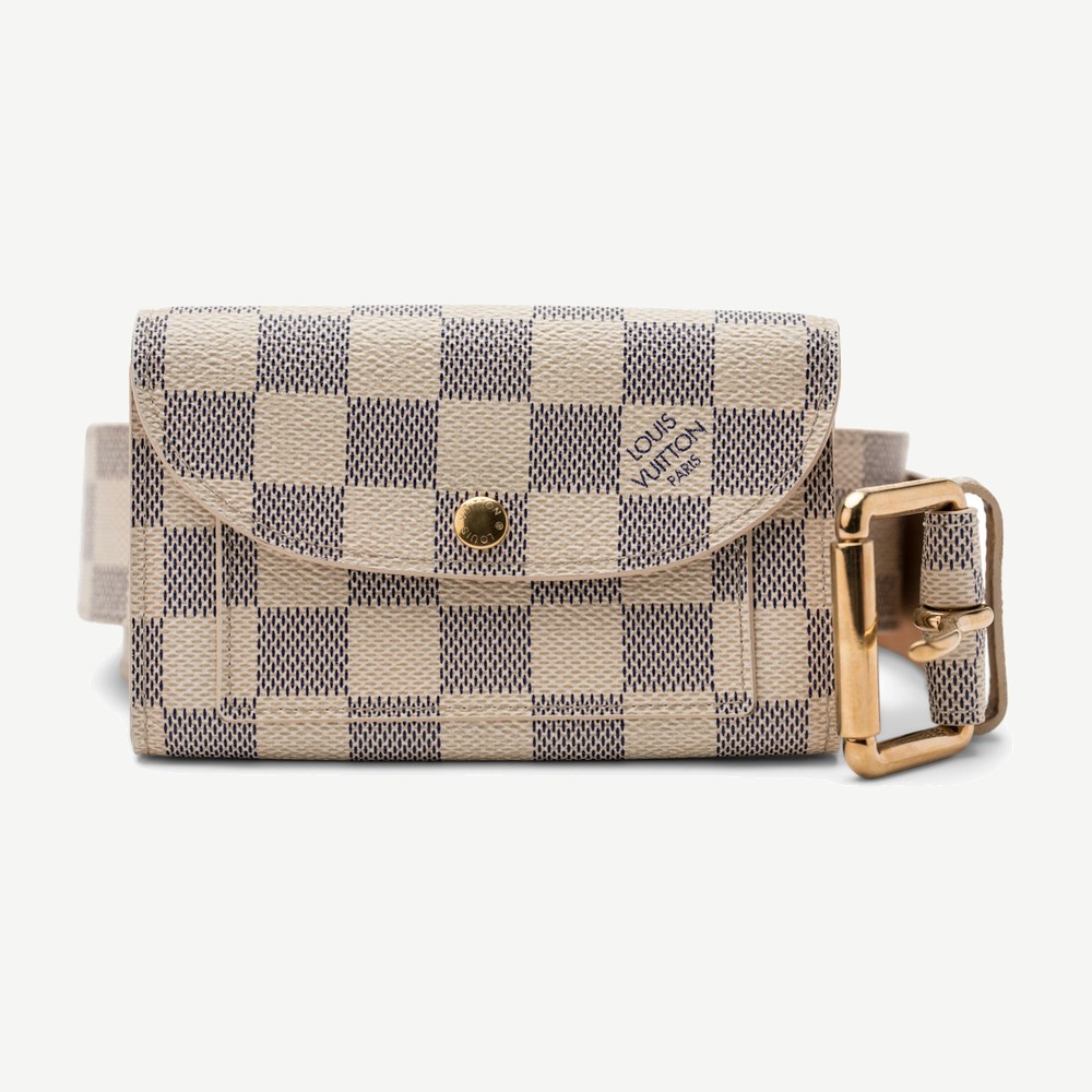 Belt Pochette Solo Damier 85 34 Azur Studio 1