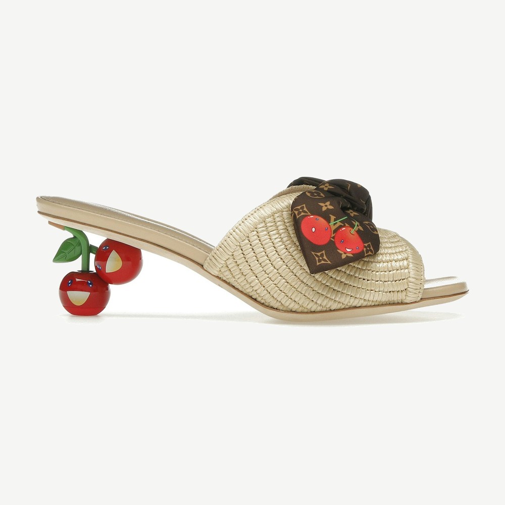 Cherie Mule X Takashi Murakami Raffia