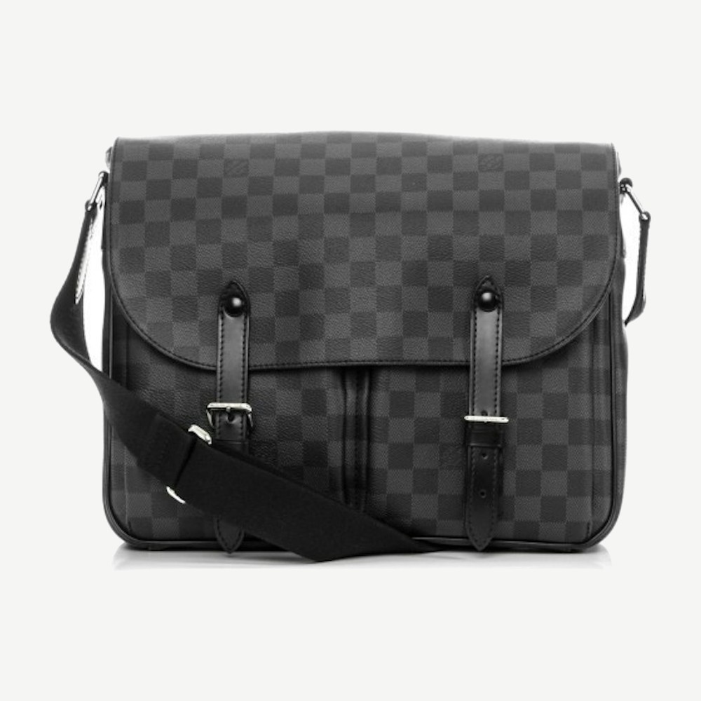 Christopher Messenger Damier Graphite Gray Black